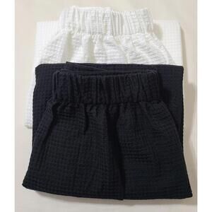 2pk Chakir Turkish Linens Towel Wraps Mens Size S/M Black White Waffle Sauna Spa